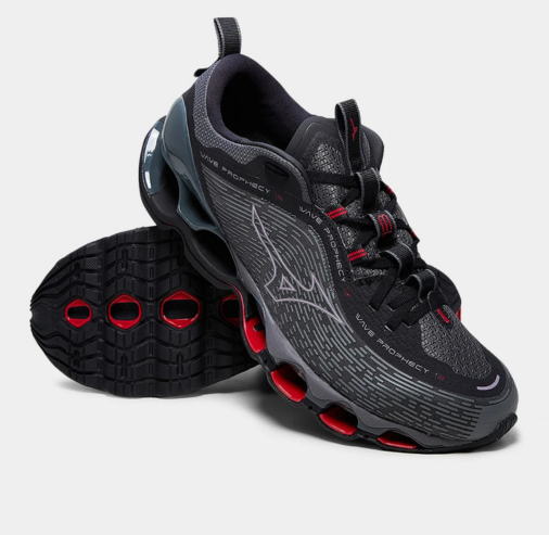 Mizuno Wave Prophecy 13 Masculino - Grafite+Vermelho