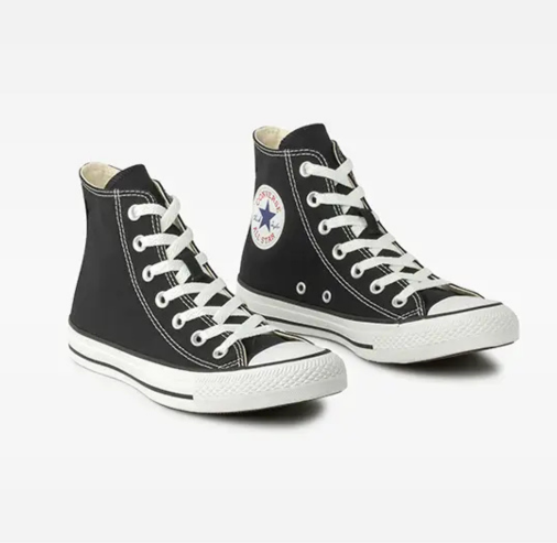 Chuck Taylor All Star Cano Alto - Preto