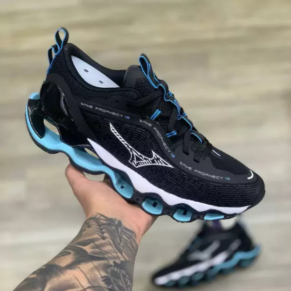 Mizuno Wave Prophecy 13 - Preto/ Azul Claro