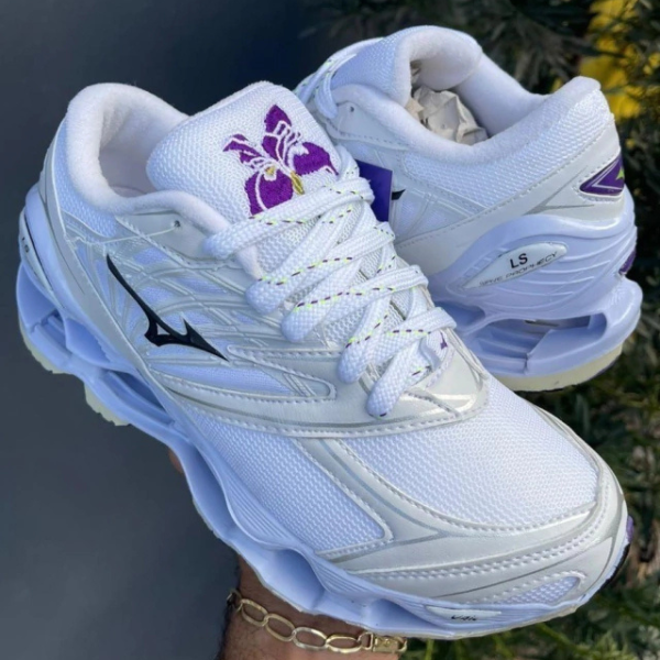 Mizuno Prophecy LS Flor de Lótus - Branco