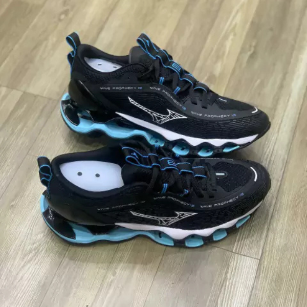 Mizuno Wave Prophecy 13 - Preto/ Azul Claro