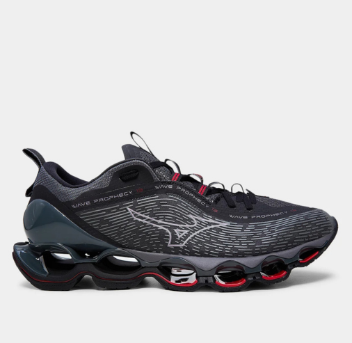Mizuno Wave Prophecy 13 Masculino - Grafite+Vermelho
