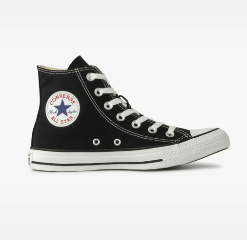 Chuck Taylor All Star Cano Alto - Preto