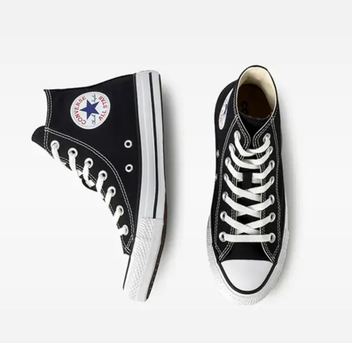Chuck Taylor All Star Cano Alto - Preto