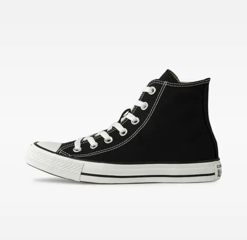 Chuck Taylor All Star Cano Alto - Preto