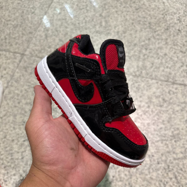 Nike Dunk Infantil - Vermelho/ Preto